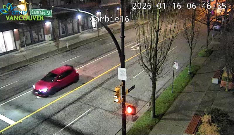 Cambie St and W 16th Ave - West
