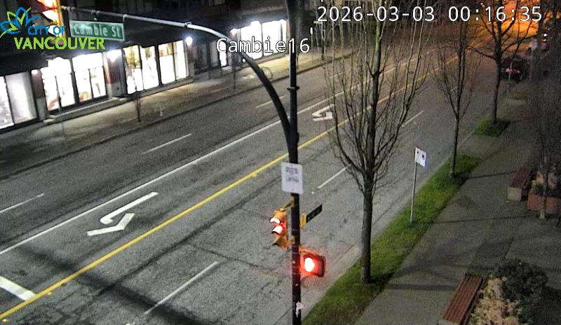 Cambie St and W 16th Ave - West