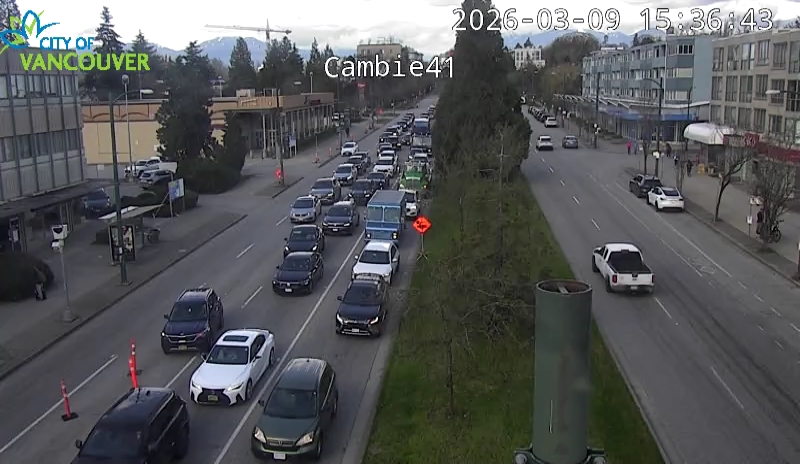 Cambie St & W 41st Ave - N