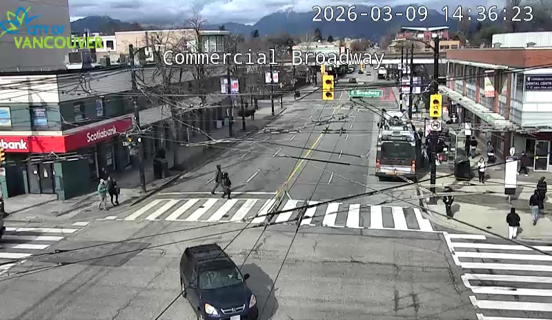 Commercial Dr & E Broadway - North