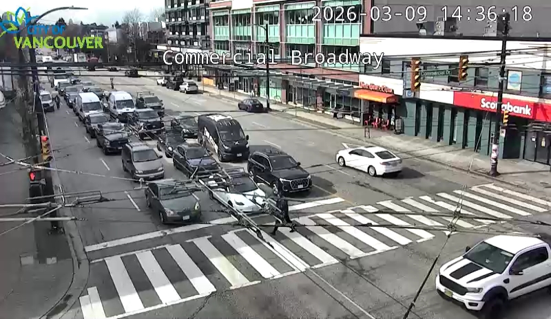 Commercial Dr & E Broadway - West