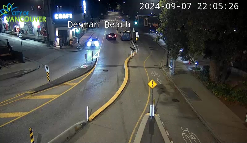 Denman St and Beach Ave - East