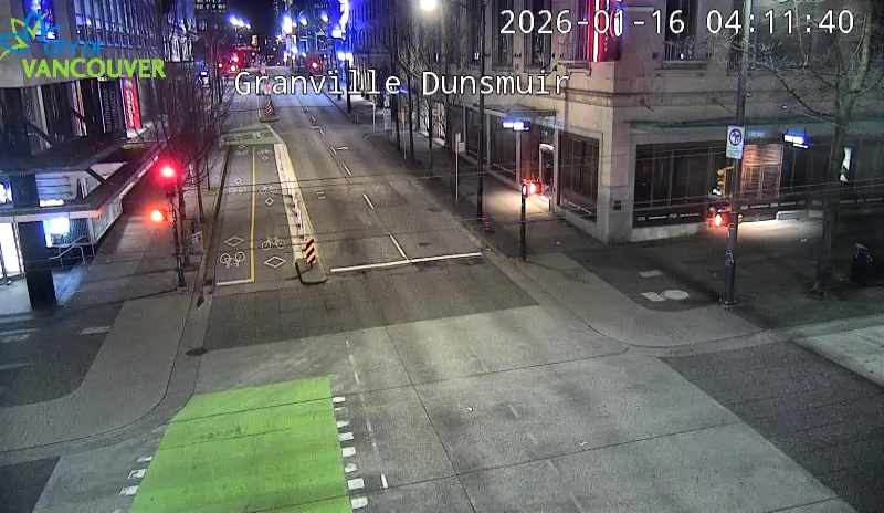 Granville St & Dunsmuir St - East