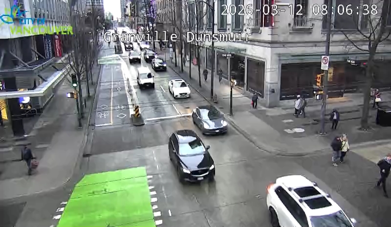 Granville St & Dunsmuir St - East