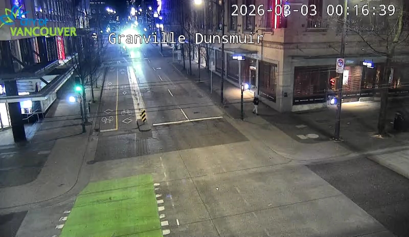 Granville St & Dunsmuir St - East