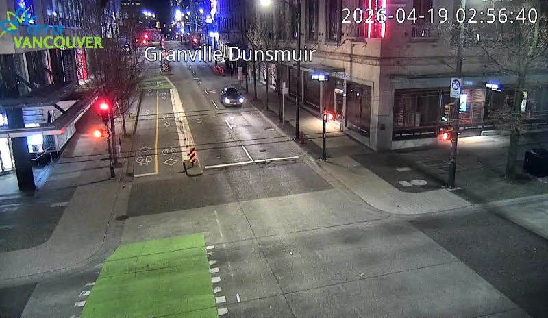 Granville St & Dunsmuir St - East