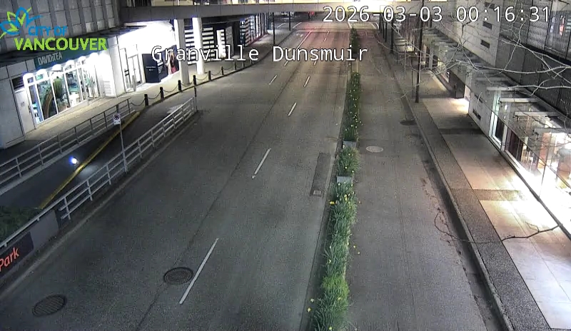 Granville St & Dunsmuir St - West
