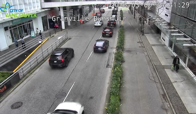 Granville St & Dunsmuir St - West