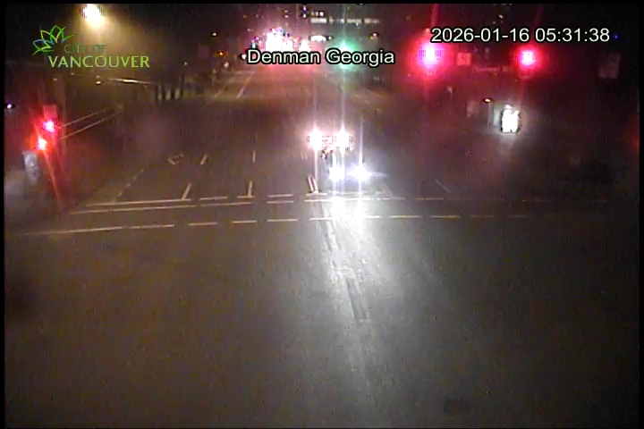 W Georgia St & Denman St - East