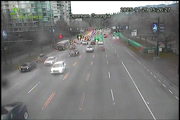 W Georgia St & Denman St - West