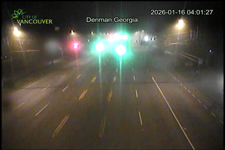 W Georgia St & Denman St - West