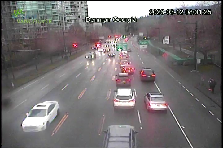 W Georgia St & Denman St - West