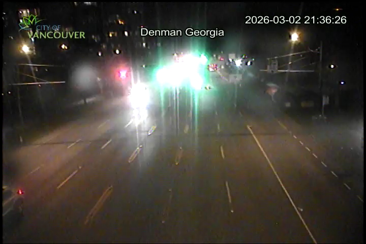 W Georgia St & Denman St - West