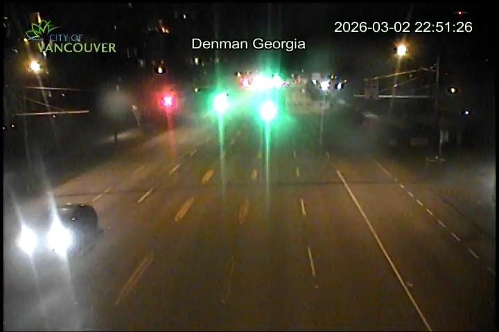 W Georgia St & Denman St - West