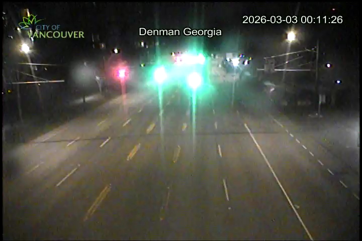 W Georgia St & Denman St - West