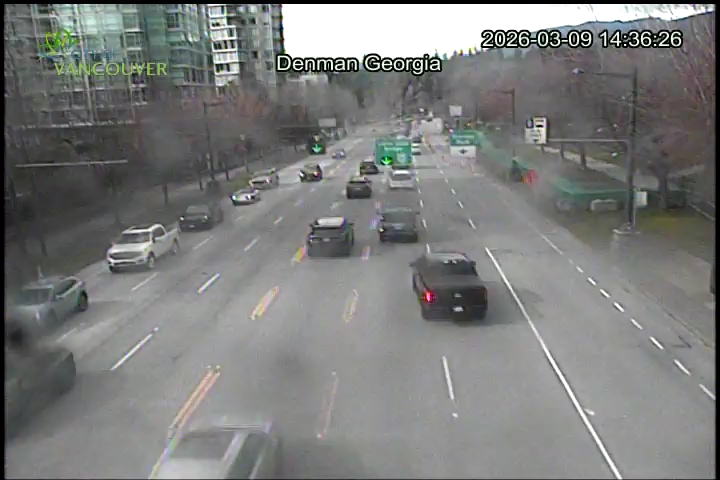 W Georgia St & Denman St - West