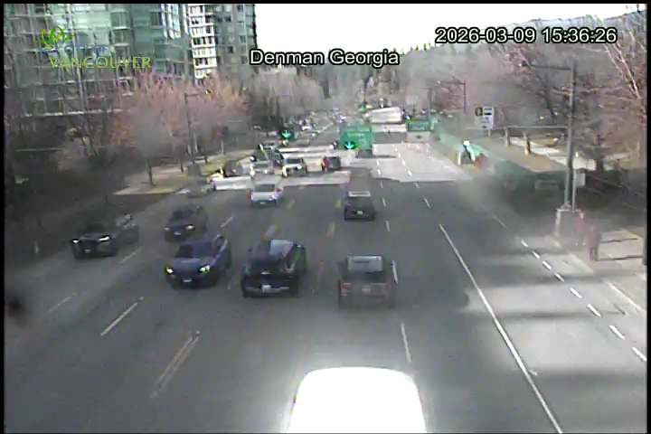 W Georgia St & Denman St - West