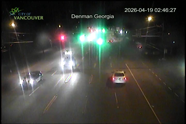 W Georgia St & Denman St - West