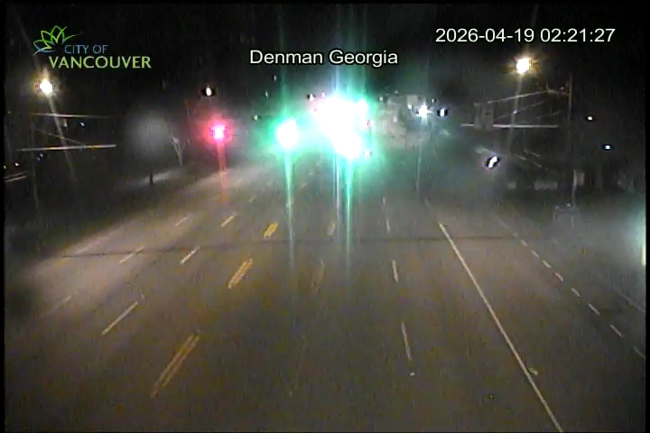 W Georgia St & Denman St - West