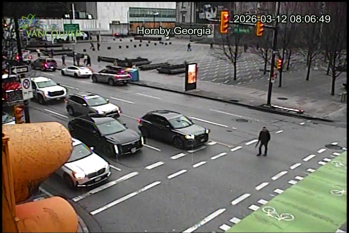 Hornby St & E Georgia St - East