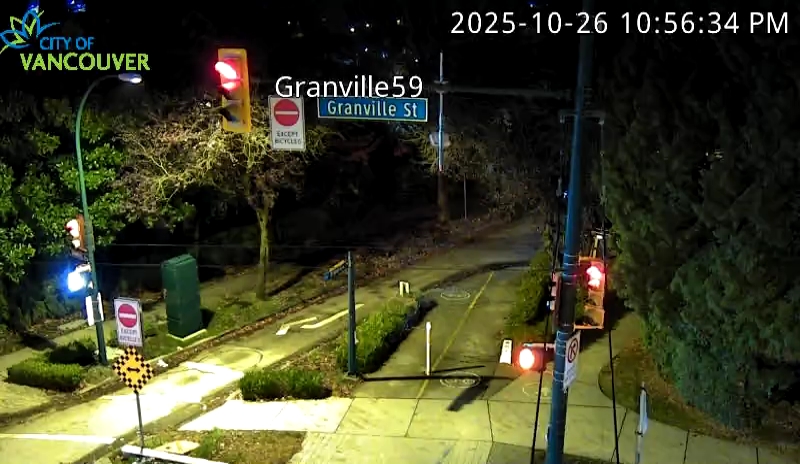 Granville St and W 59th Ave - West