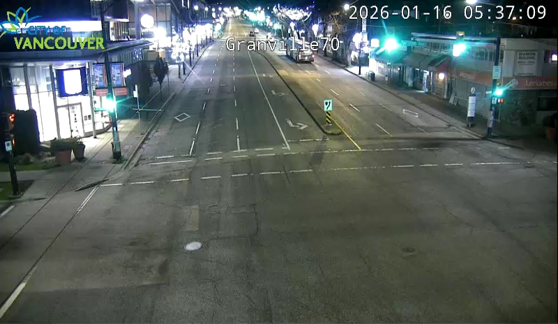 Granville St & W 70th Ave - N