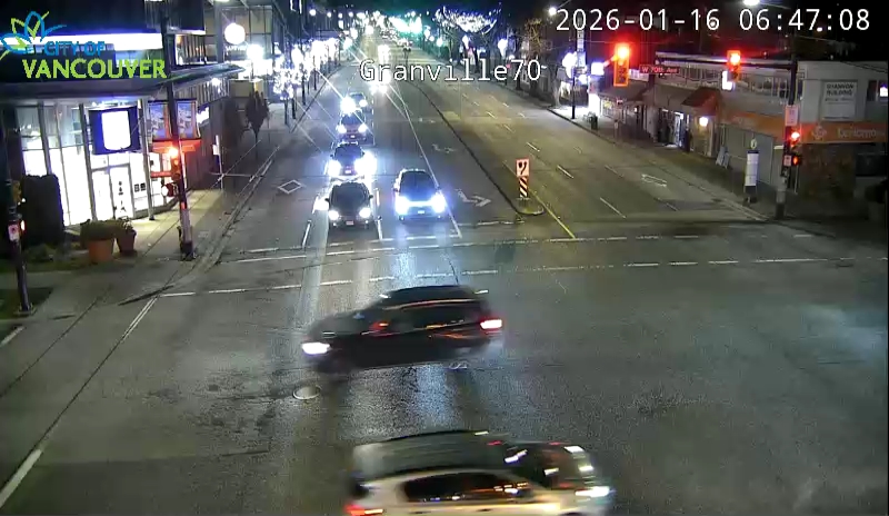 Granville St & W 70th Ave - N