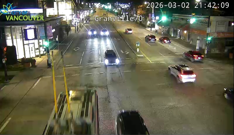 Granville St & W 70th Ave - N