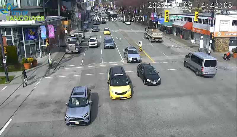 Granville St & W 70th Ave - N