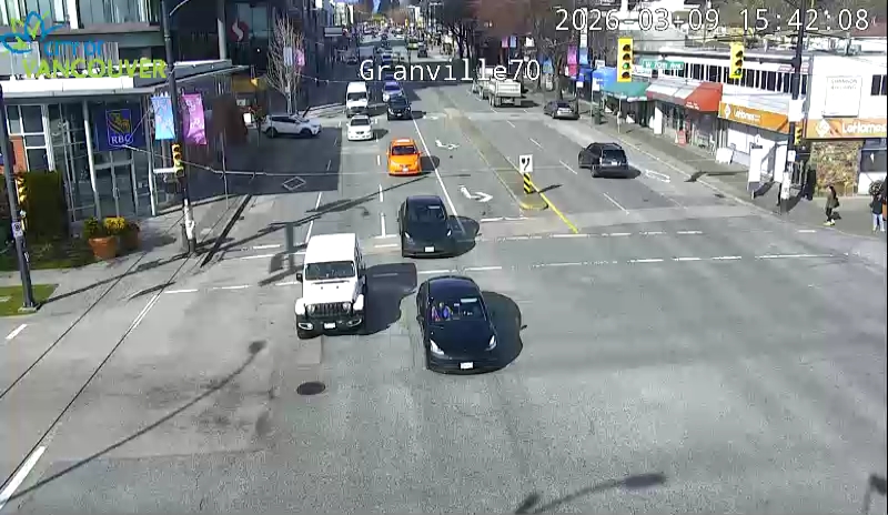 Granville St & W 70th Ave - N