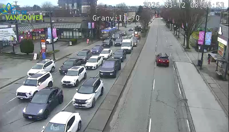 Granville St & W 70th Ave - S