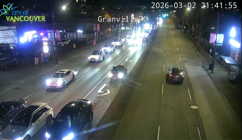 Granville St & W 70th Ave - S