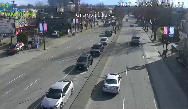 Granville St & W 70th Ave - S