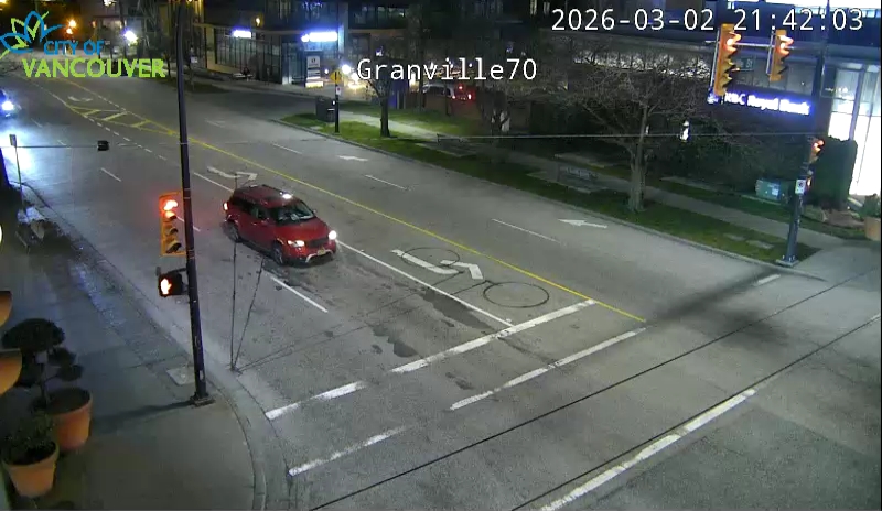 Granville St & W 70th Ave - W