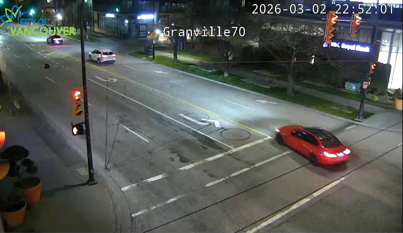 Granville St & W 70th Ave - W