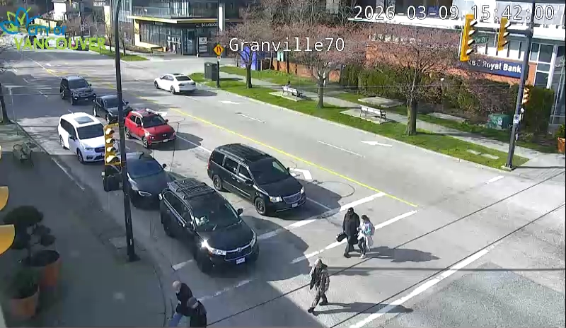 Granville St & W 70th Ave - W