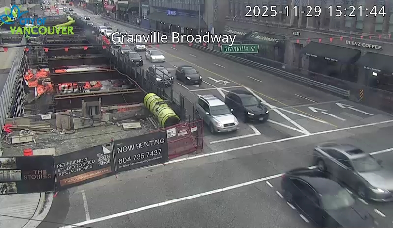 Granville St & W Broadway Ave - East