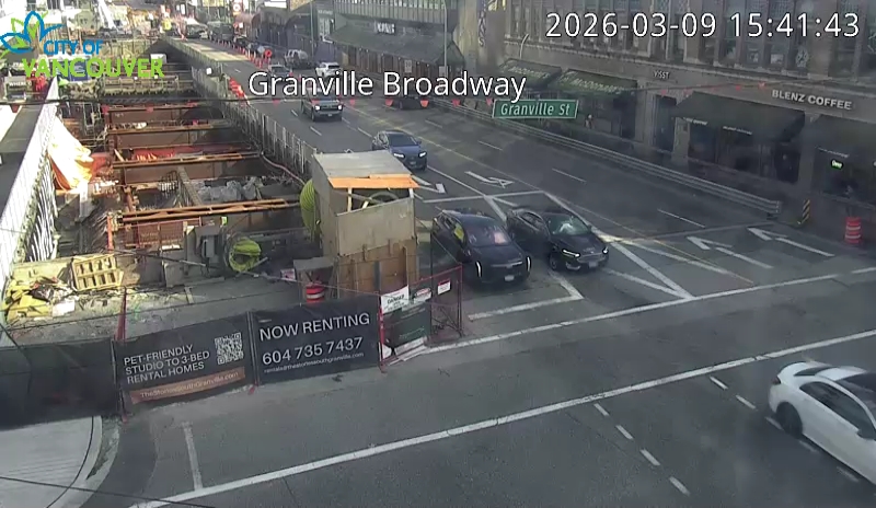 Granville St & W Broadway Ave - East