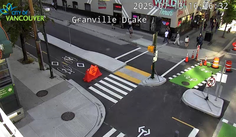Granville St and Drake St - West