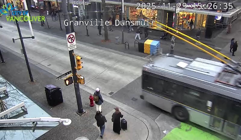 Granville St & Dunsmuir St - North