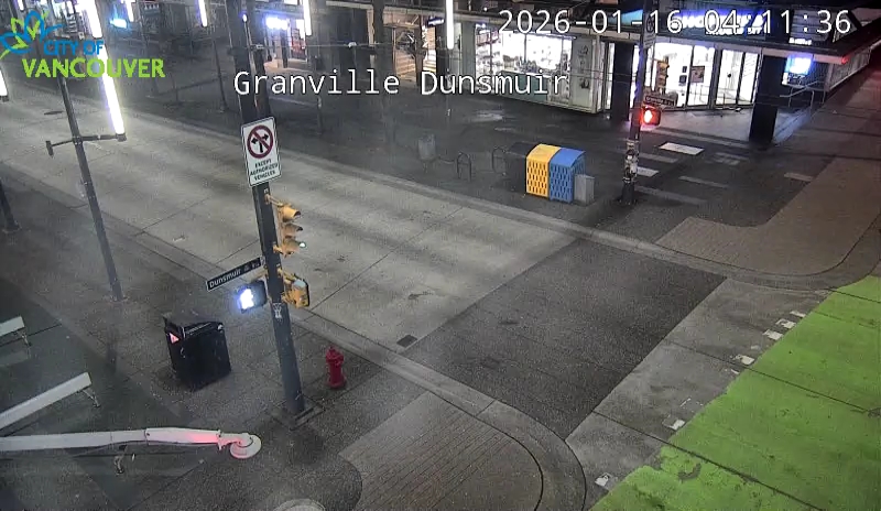Granville St & Dunsmuir St - North