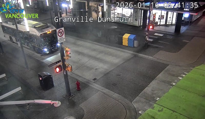 Granville St & Dunsmuir St - North