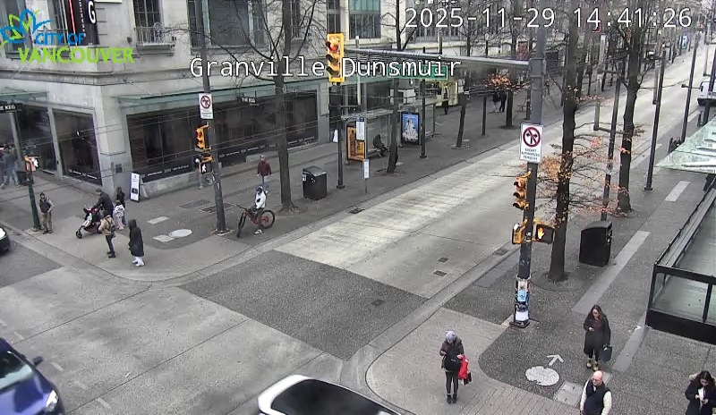 Granville St & Dunsmuir St - South
