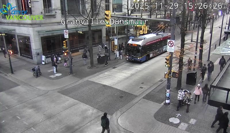 Granville St & Dunsmuir St - South
