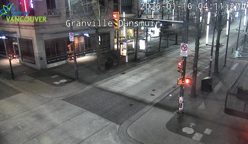 Granville St & Dunsmuir St - South
