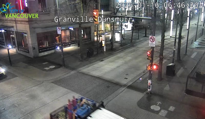 Granville St & Dunsmuir St - South

