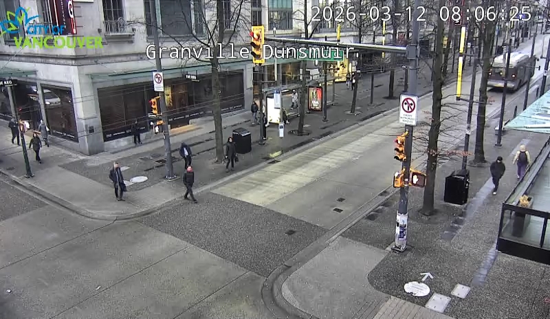 Granville St & Dunsmuir St - South
