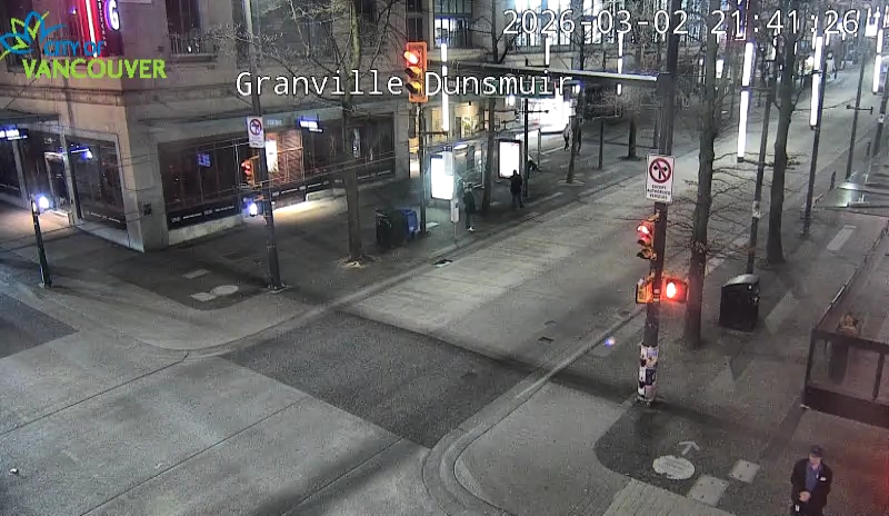 Granville St & Dunsmuir St - South
