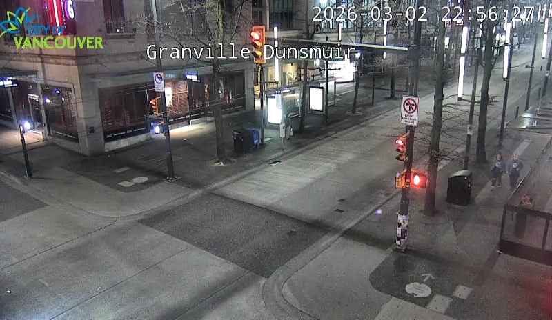 Granville St & Dunsmuir St - South

