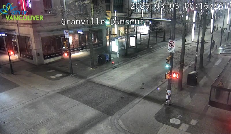 Granville St & Dunsmuir St - South
